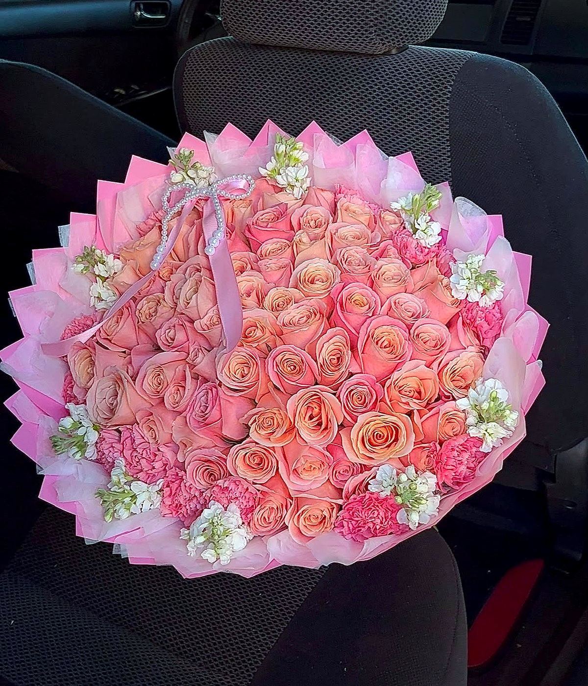 Pink luxury roses